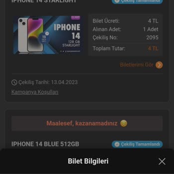 Trendyol Şanslı Çekiliş Çıkmaması