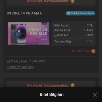 Trendyol Şanslı Çekiliş Çıkmaması