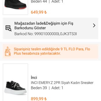 FLO Ayakkabı FLO 10 Gündür Beklenen Kargo