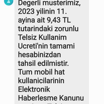 Vodafone Telsiz Kullanım Ücretleri