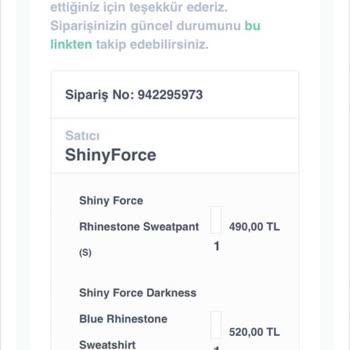 Shiny Force Siparişim 1 Aydır Gelmedi