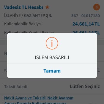 Halkbank Nakit Avans Çekememek.