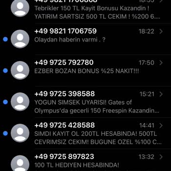 Bimcell Farklı Spam Mesajlar