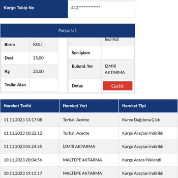 Sürat Kargo Ayrancılar Ürünümü Teslim Etmiyor