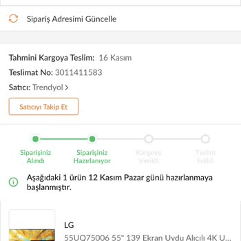 Trendyol Siparişim Tedarik Edilmedi Mağdurum!