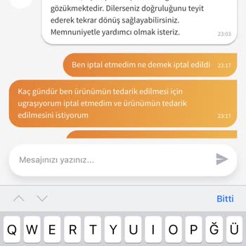 Trendyol Siparişim Tedarik Edilmedi Mağdurum!