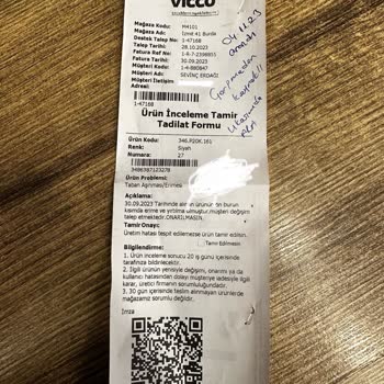 Vicco Ayakkabı-İade-28 Gün Ayakkabı Çöp. Firma İlgisiz. 41 Burda İzmit