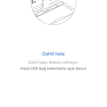 Roborock Q7 Dahili Hata Hata108 Kodu Veriyor