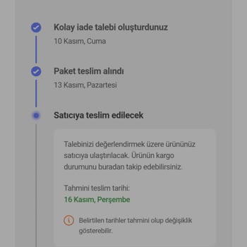 Hepsiburada İade Süreci Problemi