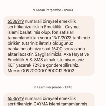 Axa Hayat ve Emeklilik Bireysel Emeklilik Sistemi
