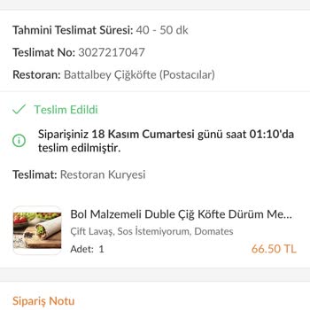 Trendyol Yemek Bozuk Ve Eksik Malzemeli Yemek