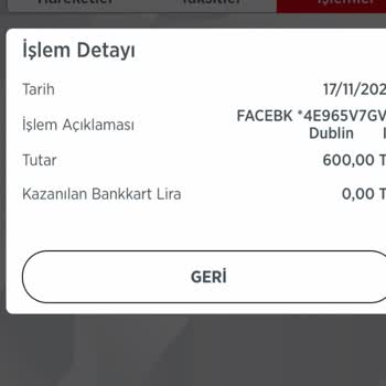 Facebook Hesabımdan Para Çekmiş
