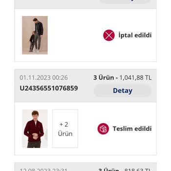 U.S. Polo Assn. U. P Polo Assn Ürün İptal İşlemi