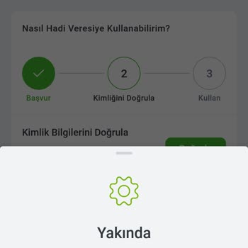 Hadi TOM Pay Hadi Veresiye Kullanamıyorum