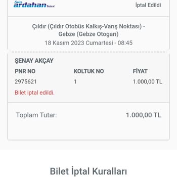 Sıla Ardahan Kalesi Mağdur Etti Şikayet Var