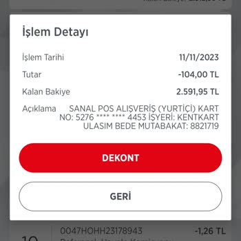 Kent Kart Para Atmama Rağmen Dolum Yapılmıyor