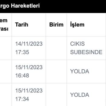 Jetizz Kargonun 15.11.2023 Tarihinden Beri Taşımada Oluşu, Teslim Edilmemesi