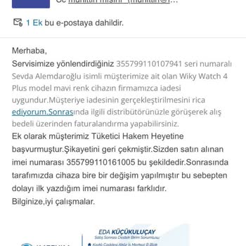 Turkcell Pasaj Dan Aldığım Wiky Watch Akıllı Saat