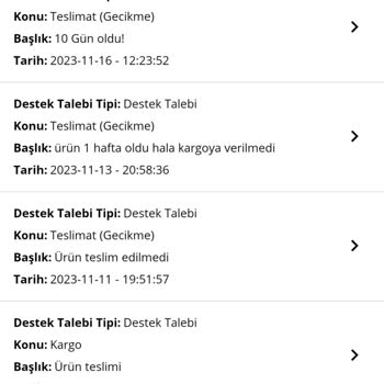 Avva Mağazası Ürün Teslimatı Gecikmesi