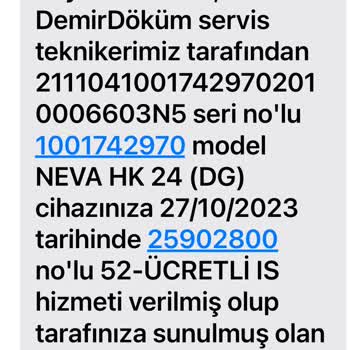 DemirDöküm Servisin Fahiş Fiyat Talebi