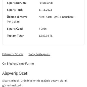 Yeni Koza Tekstil Ürünümün Kargoya Verilmemesi