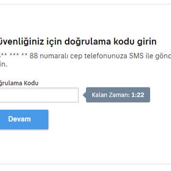 Sahibinden.com 2 Aşamalı Doğrulama İptal Talebi Hk