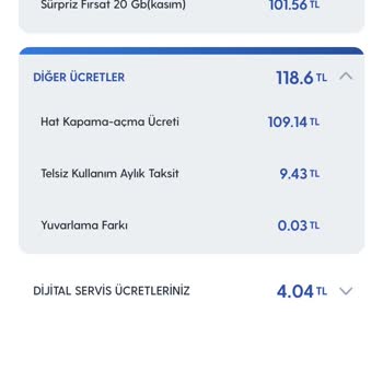 Turkcell Açma Kapama Bedeli