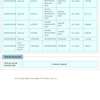 PTT Kargo Dağıtıma Çıkarmıyor 4 Gündür