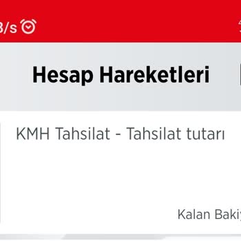 Ziraat Bankası KMH Tahsilat Tutarı Adı Altında Kesilen Paralar