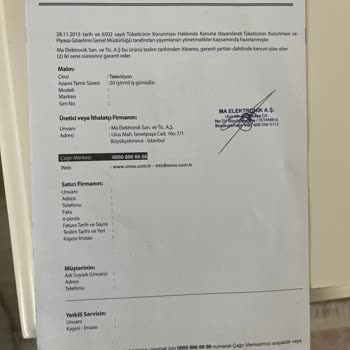 Onvo Tarafından Mağdur Bırakıldım
