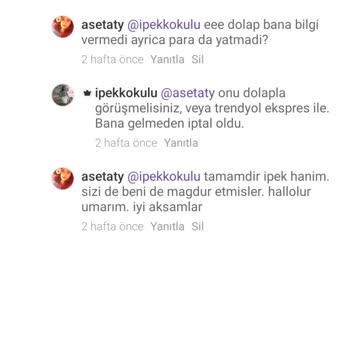 Trendyol Express Dolap Ürünümü Kaybetti