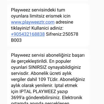 Playweez Karekod Reklam Şeklinde Mesaj İle Abonelik Durumu...