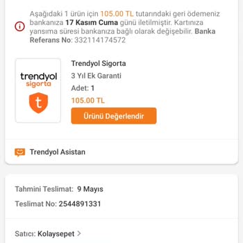 Trendyol Müşteri Hizmetleri Hatası