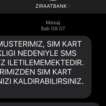 KYK Bursu Ziraat Bankası Sim Şifresi İletilmedi