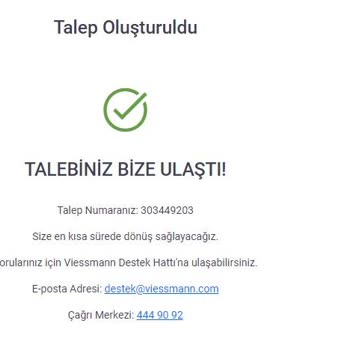 Viessmann Kombi Ve Erçağ Teknik Servis Arasındaki İletişimsizlik