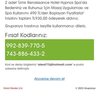 Renaissance Hypnos SPA Grupanya.com Kuponlarını İptal Etmiyor