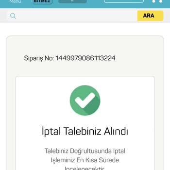 A101 Online Alışveriş Mağduriyeti