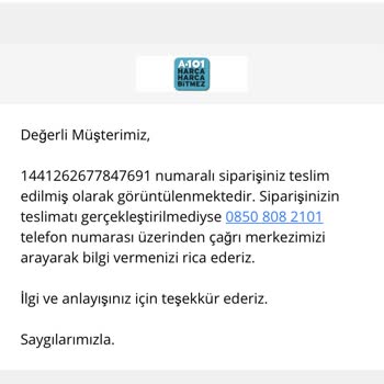 A101 İptal Edilen Ürünün Parasını İade Etmedi