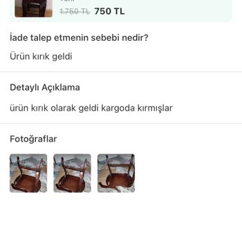 Dolap Ürün Kargoda Kırıldı