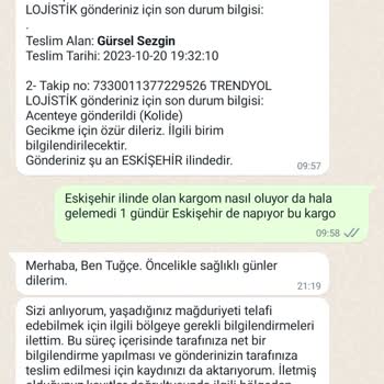 Trendyol 8 Gündür Ne Kargomu Teslim Etti Ne De Ücret İadesi Yaptı.