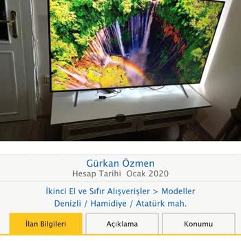 Sahibinden Samsung Televizyon Almak İstedim