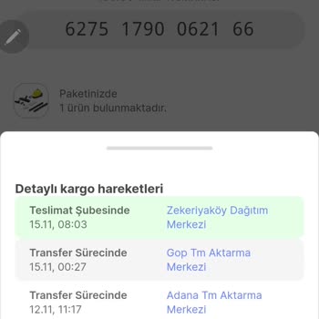 Hepsijet Zekeriyaköy Kargomu Dağıtıma Çıkarmıyor