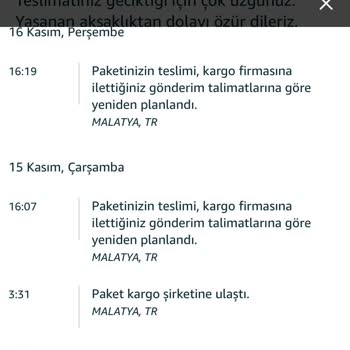 Aras Kargo Teslimat Karışıklığı Sorunu
