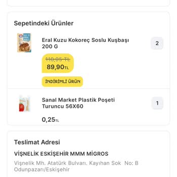 Migros Siparişimin Habersiz İptali Ve Kampanyaların Gerçeği Yansıtmaması