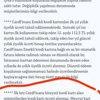 QNB Finansbank Kredi Kartı Aidatı İle İlgili Yanlış Bilgi