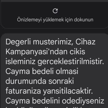 Vodafone İade Cayma Bedeli