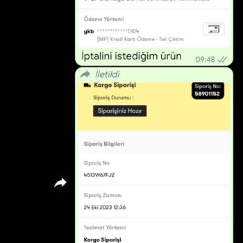Cepte Şok Market İade Yapmıyor.