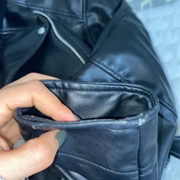 Zara Deri Ceket Yıpranma