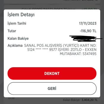 Exxen İzinsiz Kart Çekimi Ve Mağduriyetim