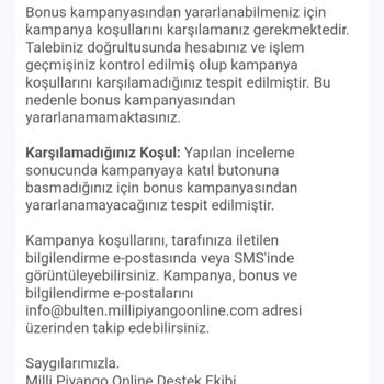 Milli Piyango Bonus Kampanyası Yatırılması Hk.